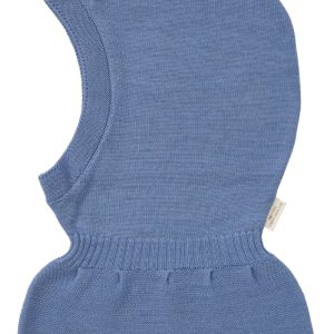 Tyndstrikket Elefanthue i Merinould - Blue