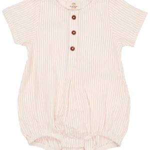 Bæk og bølge romper - Dusty Rose Stripe