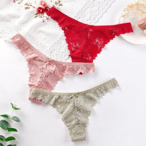 Sexy Women’s Hollow Fashion Low Waist Lace Underwear